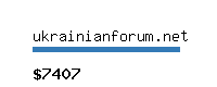 ukrainianforum.net Website value calculator