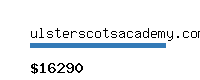 ulsterscotsacademy.com Website value calculator