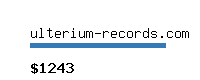 ulterium-records.com Website value calculator