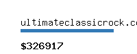 ultimateclassicrock.com Website value calculator