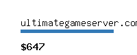 ultimategameserver.com Website value calculator