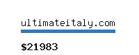 ultimateitaly.com Website value calculator