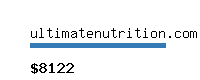 ultimatenutrition.com Website value calculator