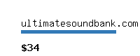 ultimatesoundbank.com Website value calculator