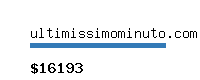 ultimissimominuto.com Website value calculator