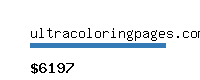 ultracoloringpages.com Website value calculator