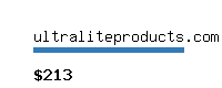 ultraliteproducts.com Website value calculator