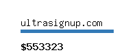 ultrasignup.com Website value calculator