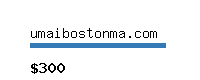umaibostonma.com Website value calculator