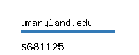 umaryland.edu Website value calculator