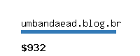 umbandaead.blog.br Website value calculator