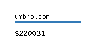 umbro.com Website value calculator