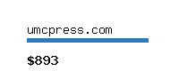 umcpress.com Website value calculator