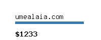 umealaia.com Website value calculator