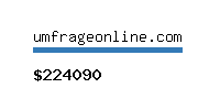 umfrageonline.com Website value calculator