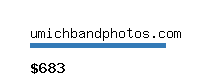 umichbandphotos.com Website value calculator