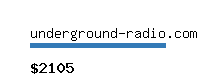 underground-radio.com Website value calculator