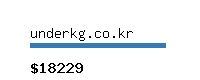 underkg.co.kr Website value calculator