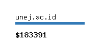 unej.ac.id Website value calculator