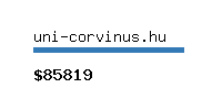 uni-corvinus.hu Website value calculator