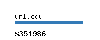 uni.edu Website value calculator