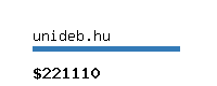 unideb.hu Website value calculator