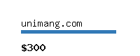 unimang.com Website value calculator