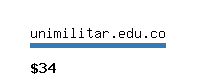 unimilitar.edu.co Website value calculator