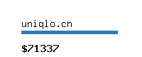 uniqlo.cn Website value calculator