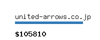 united-arrows.co.jp Website value calculator