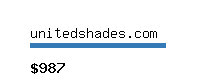 unitedshades.com Website value calculator