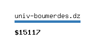 univ-boumerdes.dz Website value calculator