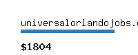 universalorlandojobs.com Website value calculator