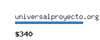 universalproyecto.org Website value calculator