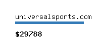 universalsports.com Website value calculator