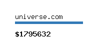 universe.com Website value calculator