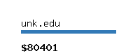 unk.edu Website value calculator