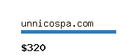 unnicospa.com Website value calculator