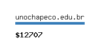 unochapeco.edu.br Website value calculator