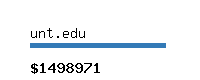 unt.edu Website value calculator