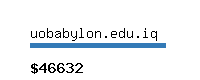 uobabylon.edu.iq Website value calculator