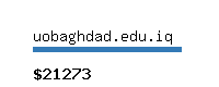 uobaghdad.edu.iq Website value calculator