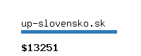 up-slovensko.sk Website value calculator