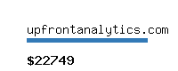 upfrontanalytics.com Website value calculator