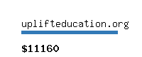 uplifteducation.org Website value calculator