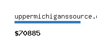 uppermichiganssource.com Website value calculator