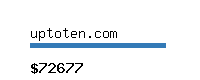 uptoten.com Website value calculator