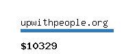 upwithpeople.org Website value calculator