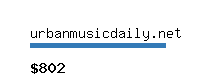 urbanmusicdaily.net Website value calculator