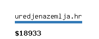 uredjenazemlja.hr Website value calculator